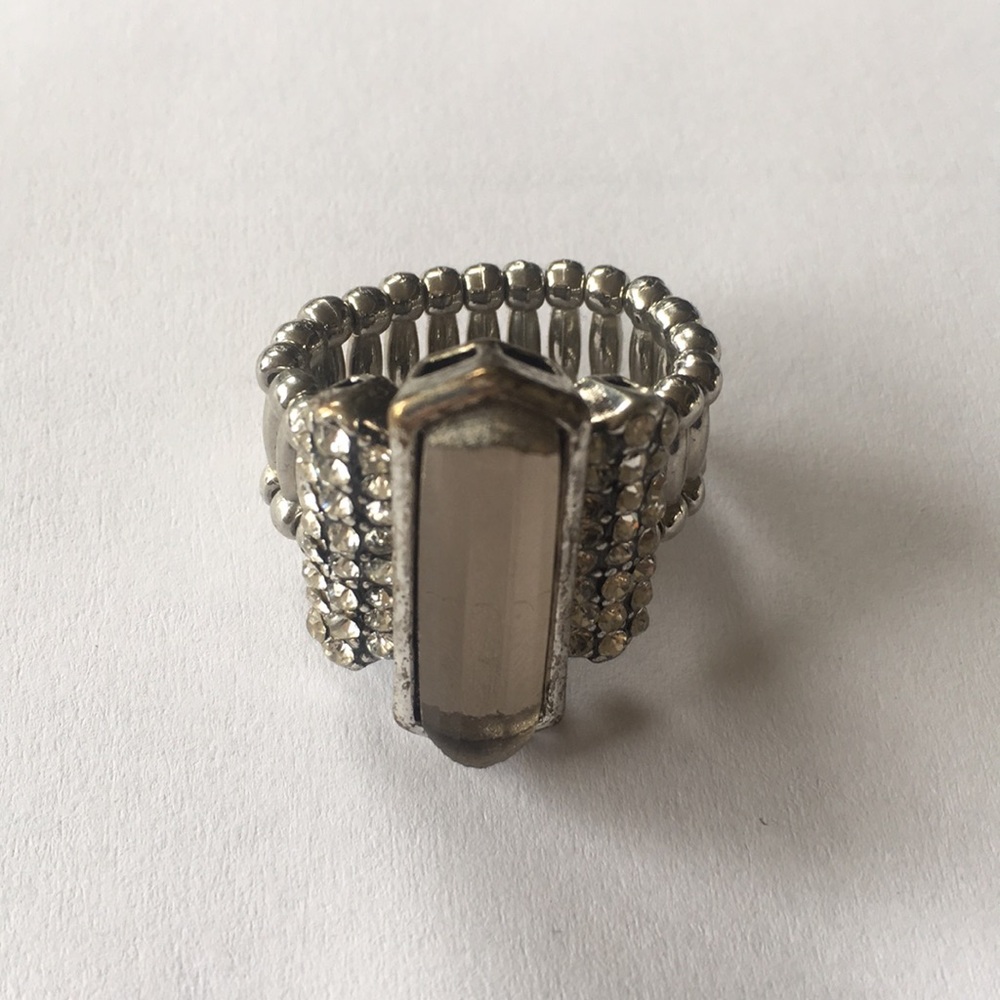 Silver statement ring